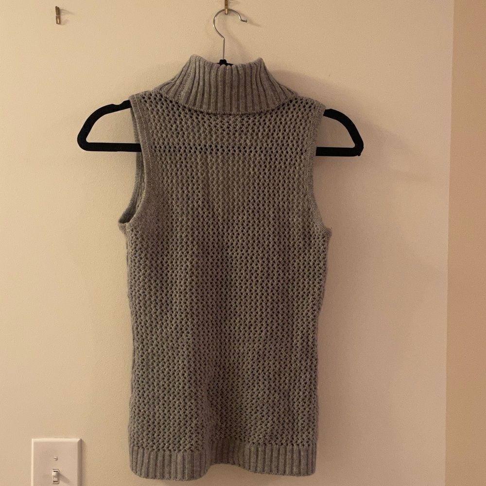 Intermix Grey Turtleneck Tank Sweater! Size P! - Picture 2 of 4